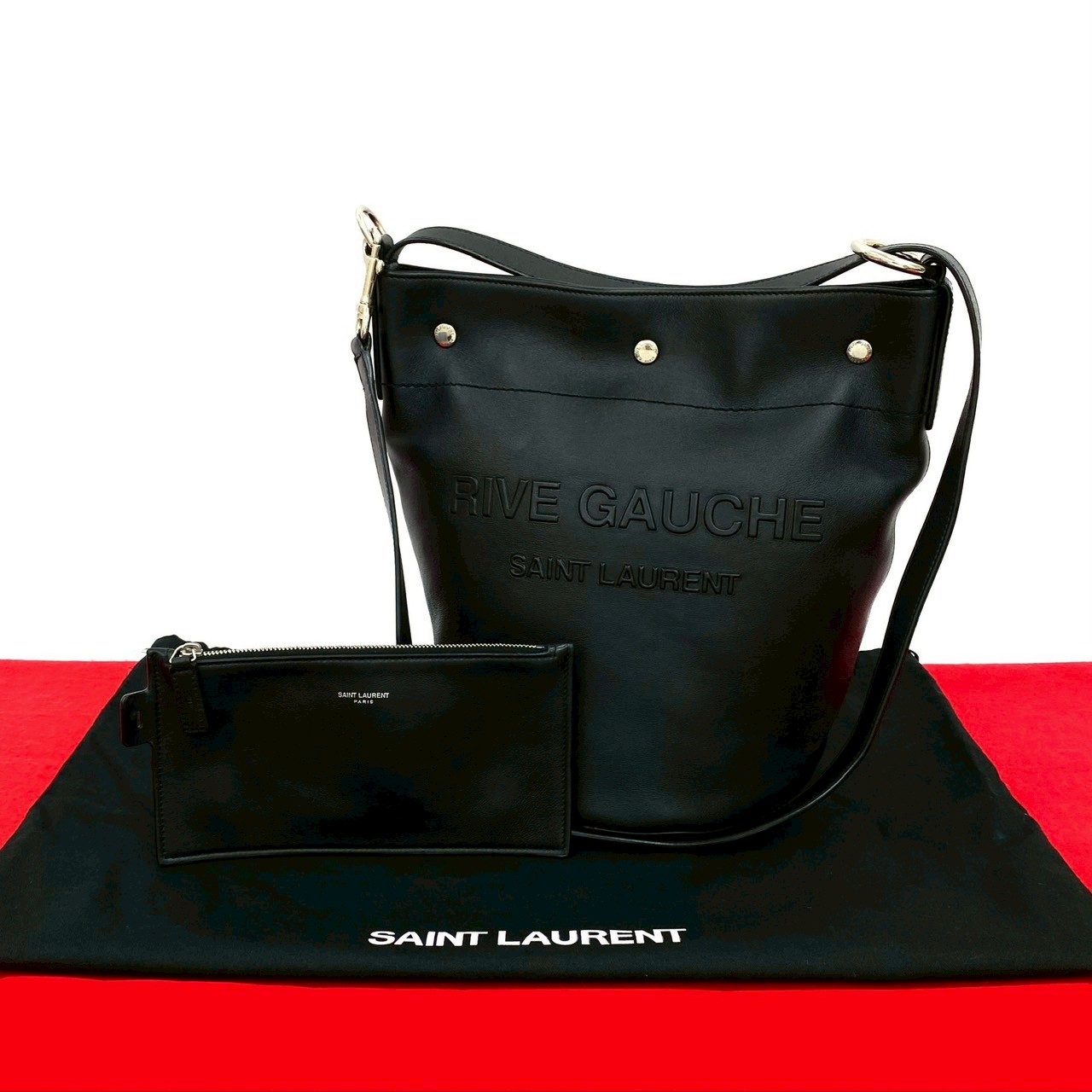 リヴゴーシュショルダーバッグ レザー ブラック nb4-5