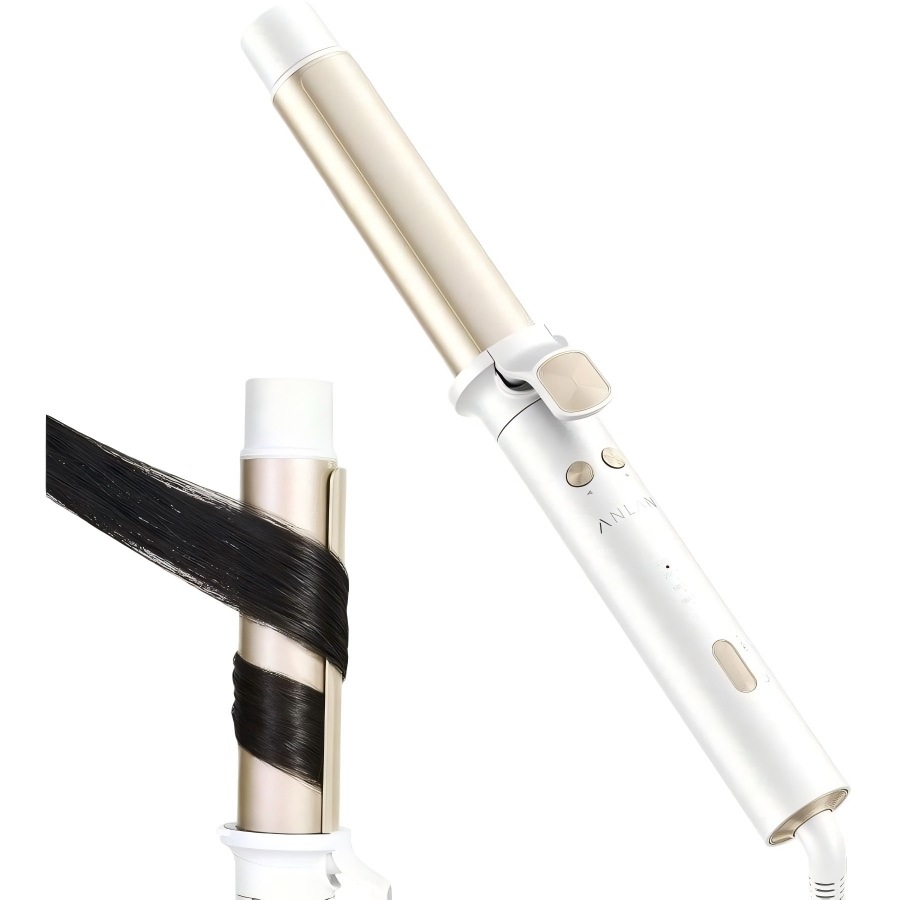 ANLAN オート カールアイロン 32mm コテ 自動＆手動両用 カールアイロン 160℃～220℃ 4段階温度調節 ヘアアイロン 20s急速予熱 プロ仕様 初心者対応 全髪質対応