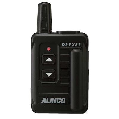 他サイト： アルインコ　交互20ch+中継27ch対応 特定小電力トランシーバー(ブラック/1台)　DJ-PX31Bの商品画像