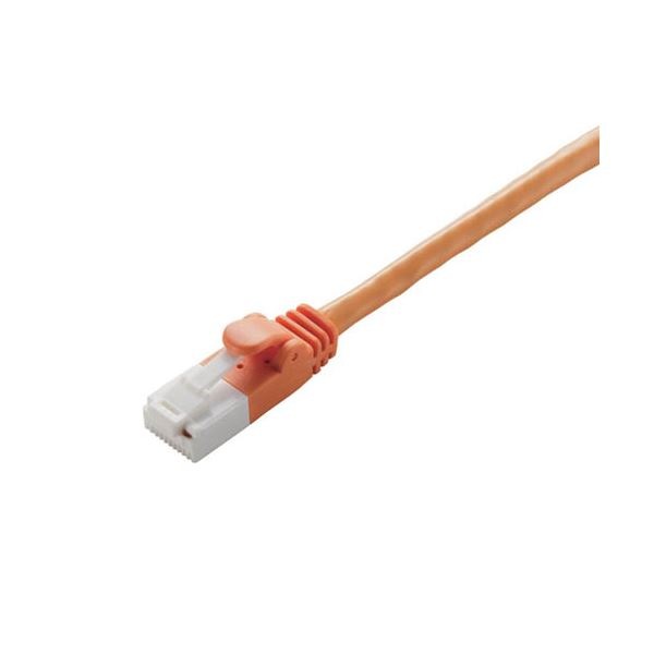 (まとめ) エレコムCat6対応ツメ折れ防止LANケーブル オレンジ 1m LD-GPT/DR1/RS 1本 (×30セット)