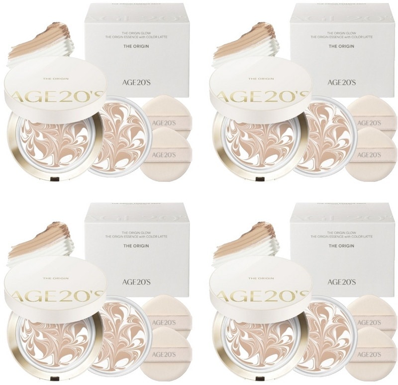 ザオリジンエッセンスパクト 本品12.5g + リフィル12.5g #13 ホワイトラテ (4個)