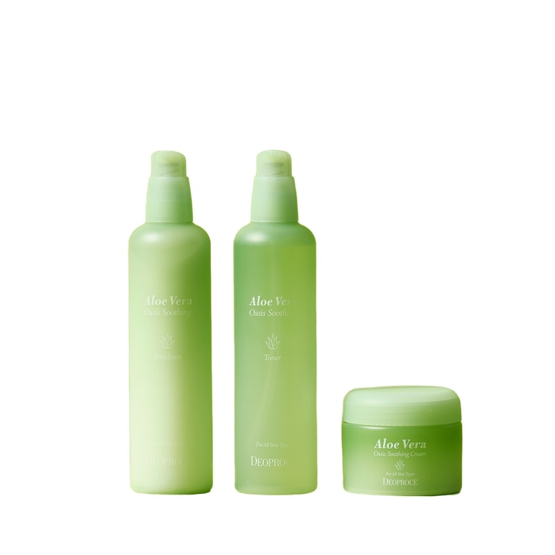 [ディオプラス] アロエベラ オアシス 3種セット（トナーエマルジョン150ml+クリーム50g） 5,256円