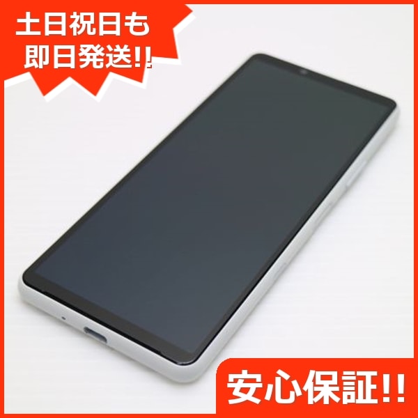 新品同様 Xperia 10 III SOG04 ホワイト 白ロム 本体 即日発送 土日祝発送OK 178