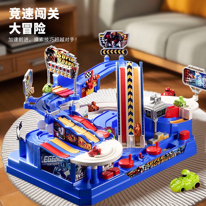 男の子のおもちゃの車セットトラック子供用ダブルオートバイカーパズルボーイバースデープレゼント 5,556円