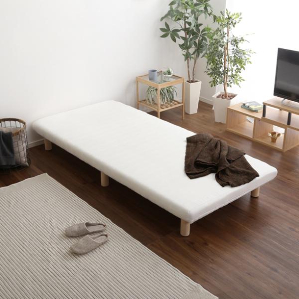 マットレス 脚付き シングル S サイズ 北欧 おしゃれ 一体型 高反発 ウレタン 弾力 脚 足 木製 圧縮梱包 搬入しやすい マンション エレベーター