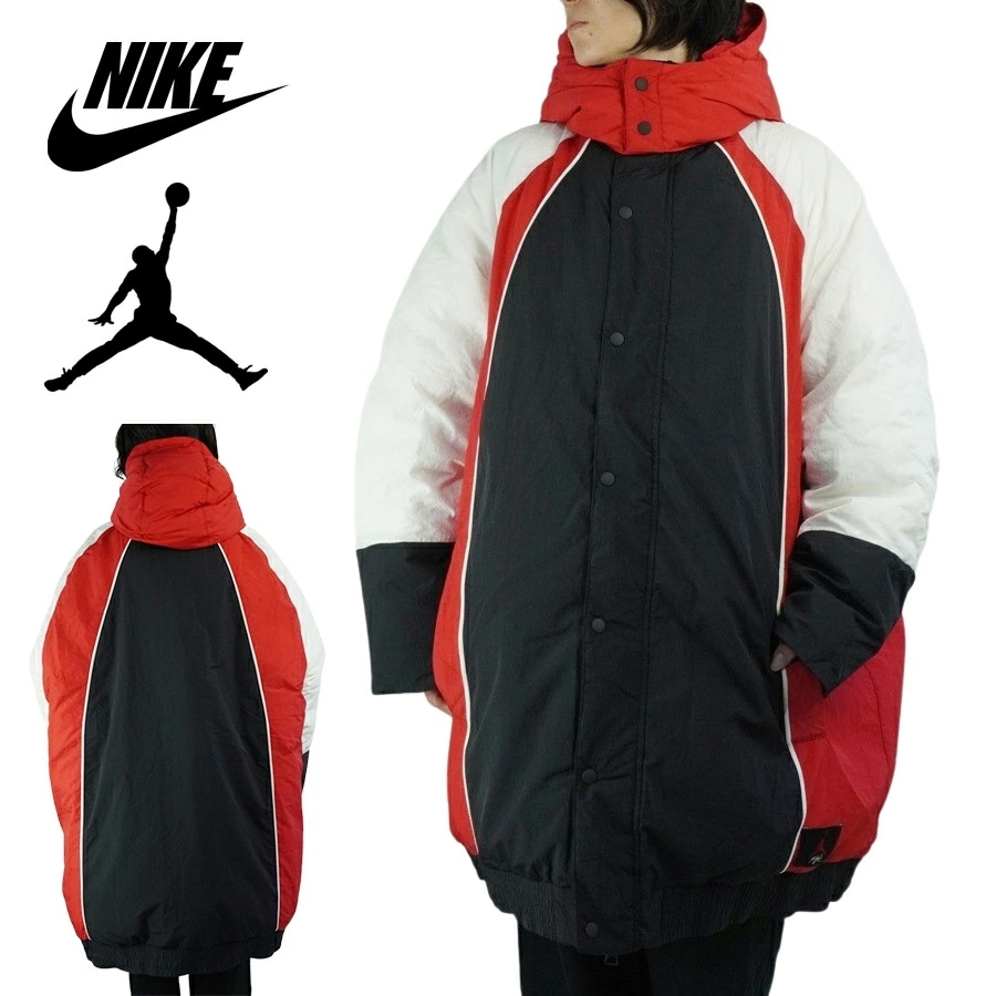 ナイキ NIKEレディース ジャケットJORDAN DOWN JACKETジョーダン ダウン ジャケットWHITE/BLACK/RED(ホワイト/ブラック/レッ