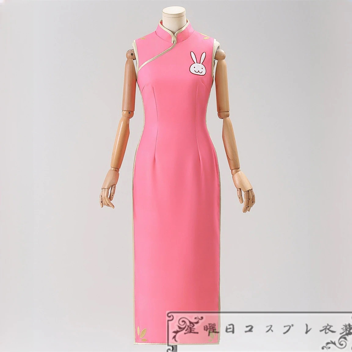 [今日は安い-出荷が早い]銀魂 神楽 チャイナドレス ウサギ柄 コスプレ衣装 コスチューム品質良い 店舗お勧め