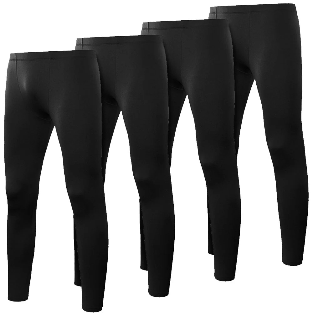 TN42 同色4枚セット ジュニア キッズ レギンス 裏起毛 インナー タイツ ジャージ アンダー コンプレッションウェア スポーツ 防寒 起毛 冬 保温 軽量 伸縮性