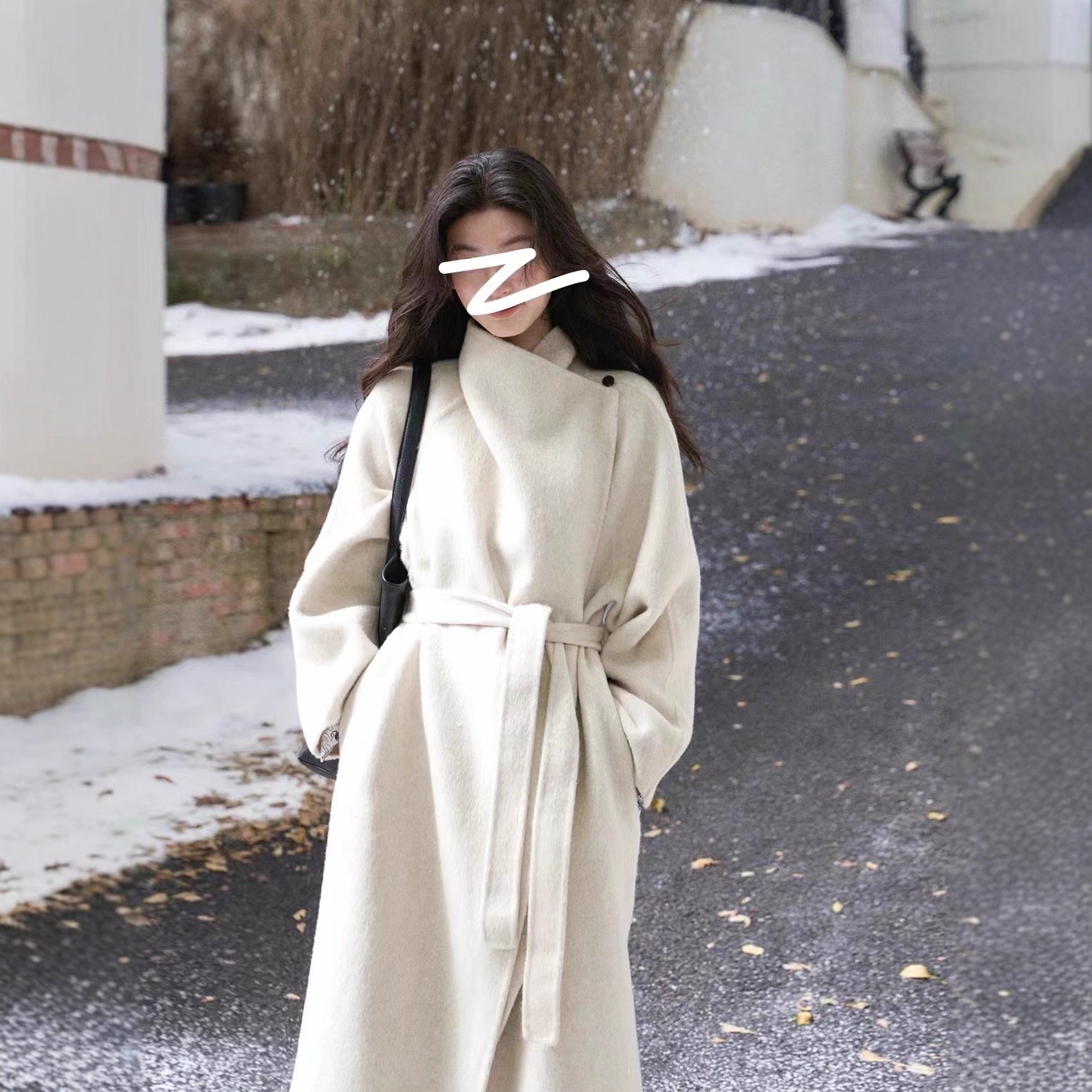 2025 ニッチ スタンドカラー 秋冬 ロング丈 スリミング ダブルフェイス ウールコート レディース - クールでエレガントなスタイル 13,176円