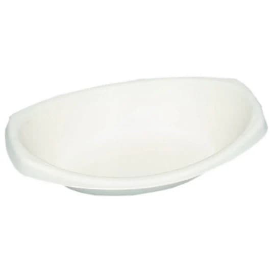 パルプモールド容器　モールドカレー容器　MZ-1　無地　230×148×52mm　50枚×12入【メーカー直送・代引き不可・時間指定不可・沖縄離島不可】