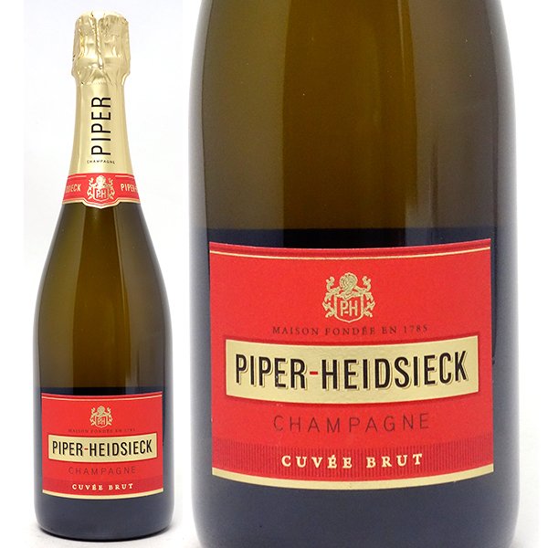 パイパー エドシック ブリュット 箱なし 正規品 750ml シャンパン フランス シャンパーニュ NV 赤 ラベル 白泡 コク辛口 ワイン ^VAPH02Z0^