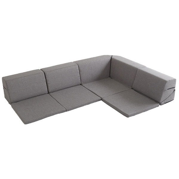 ホームテイスト SH-07-RCLS 組み合わせ自由 国産 コーナーローソファ フロアタイプ Linum-リナム- グレー メーカー直送