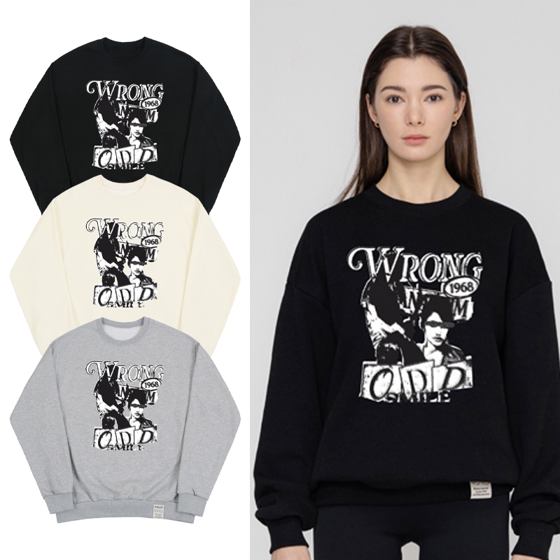 [ODNR-UNISEX]WRONG ODD SMILE Sweatshirt_3color