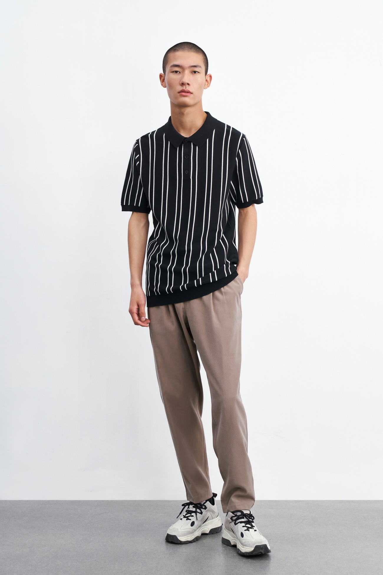 春 夏 メンズ ファッション ストライプ ポロ カラー プルオーバー 半袖 ニット Tシャツ ホワイト ブラック XS S M L XL XXL トップス Tシャツ シャツ 袖あり 半袖 きれいめ