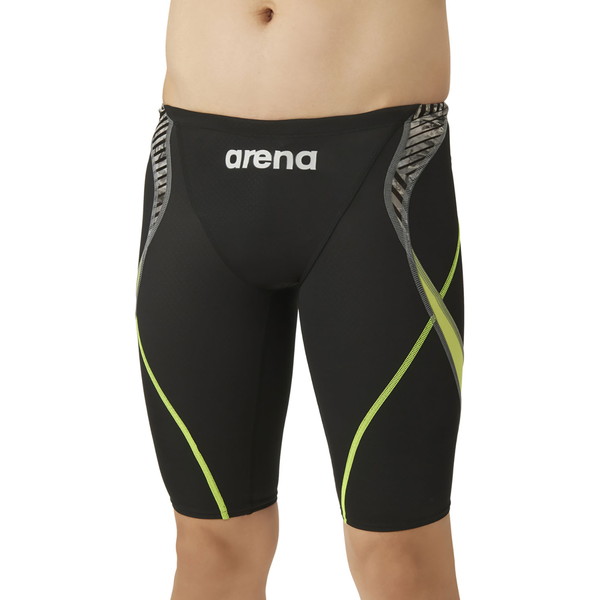 ARENA アリーナ レーシングスパッツ ハーフレッグ 水泳 水着メンズ競泳用 FINA公認 AS4FRC24M-BKGY