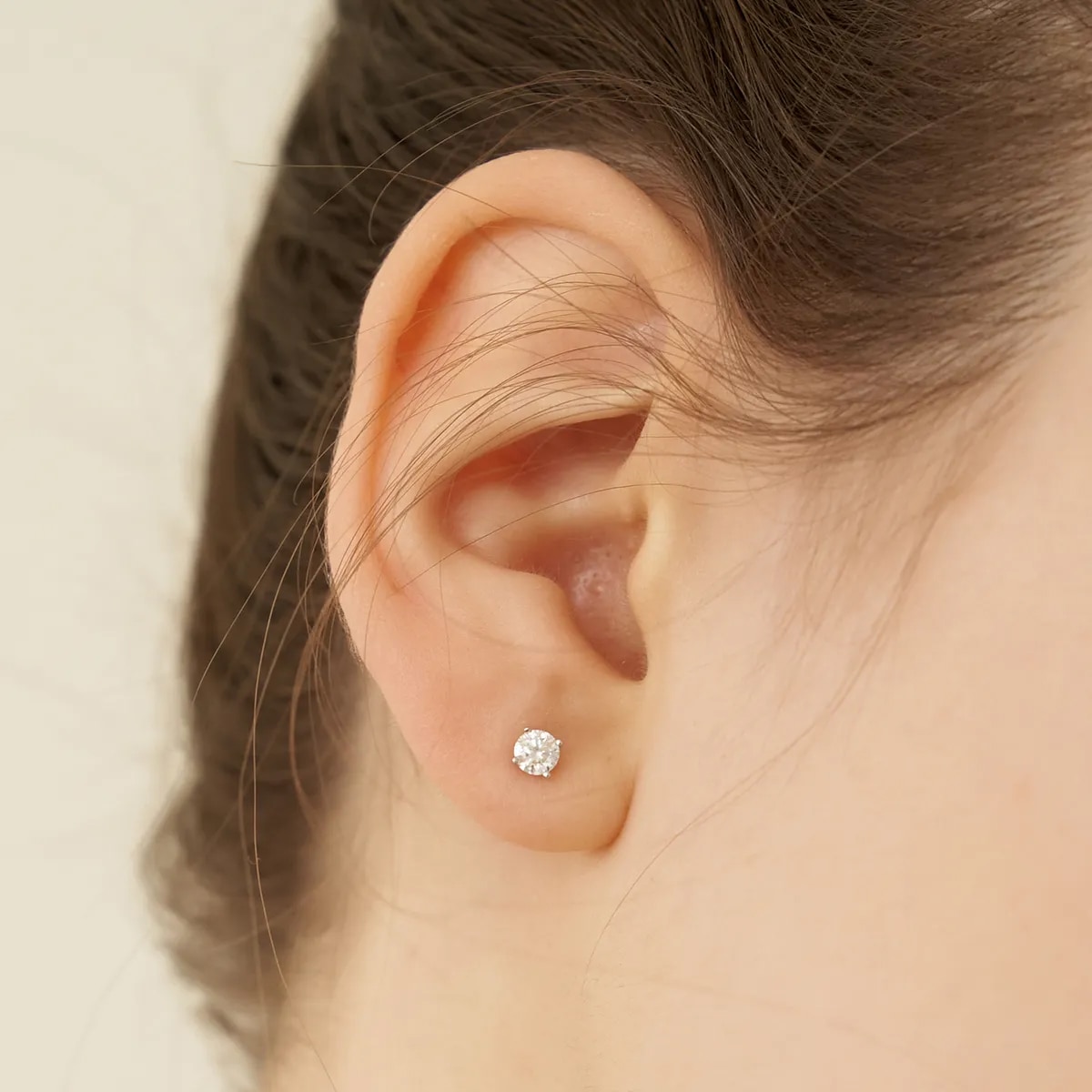 (シルバー925)モアサナイト 0.25カラット0.1カラット ピアス