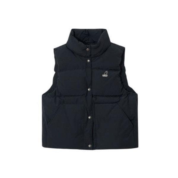 M ベスト CQK KRFW-BS61440BK ウーマンズ スタンドカラー ダウンベスト 6144 ブラック