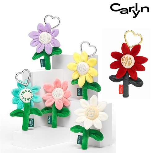 X FreshiPlush Flower Keyring 6colors 新商品 韓国人気 アクセサリー バッグ 友情ギフト カップルアイテム 恋人