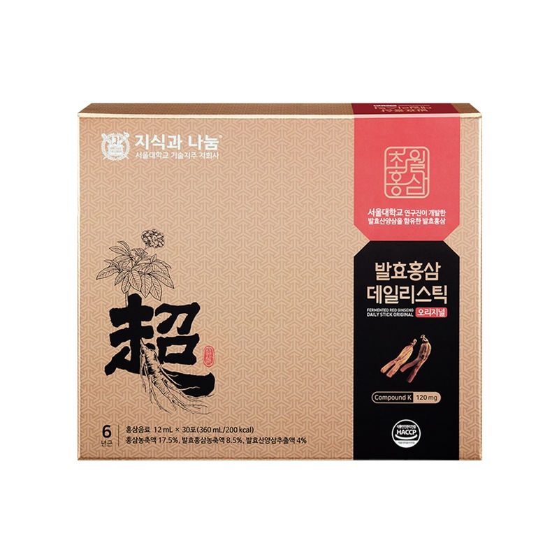 発酵紅参デイリースティックオリジナル 360ml（12ml×30包）