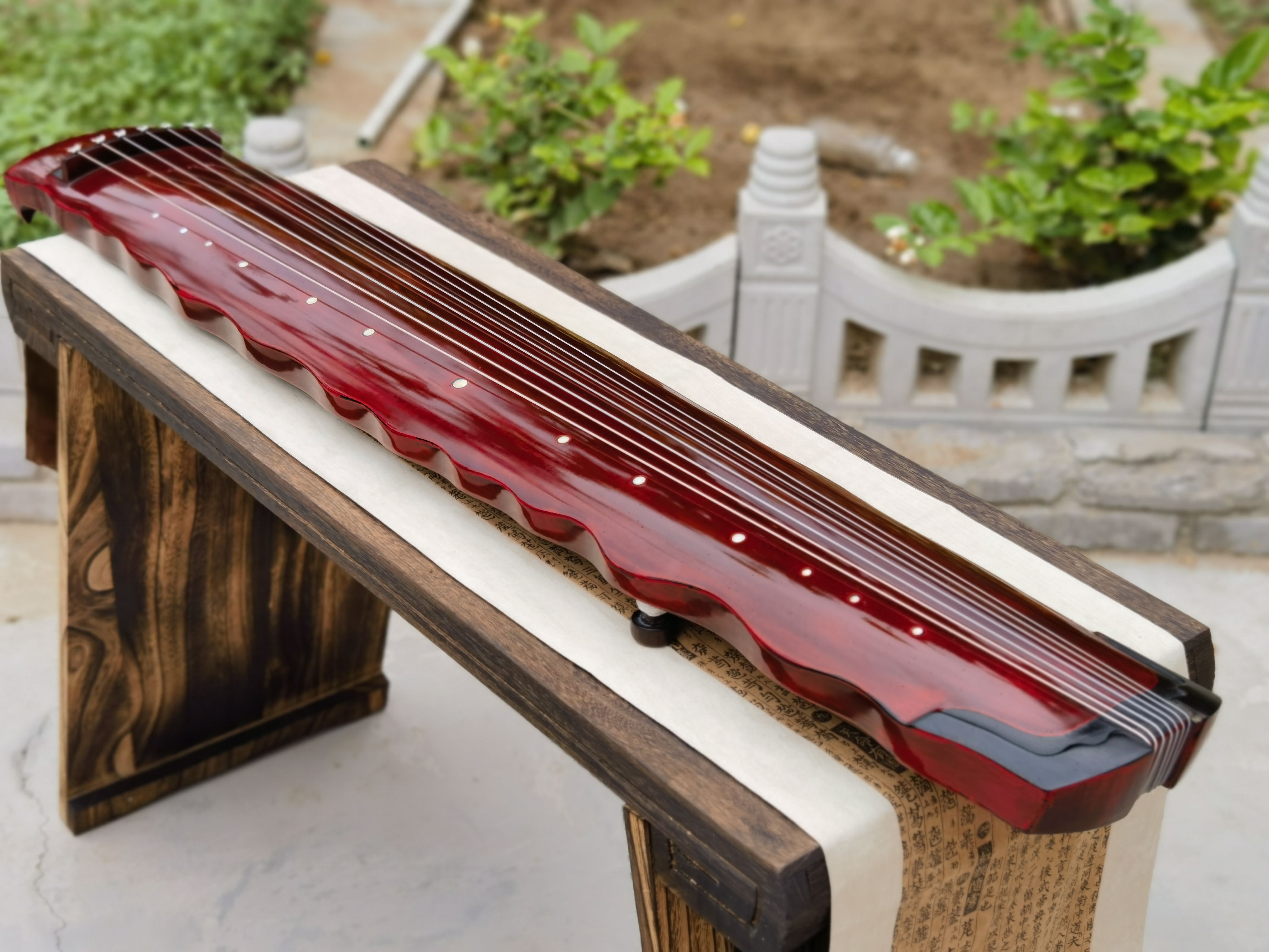 古琴 落霞式 朱砂 プロ式 中国の弦楽器