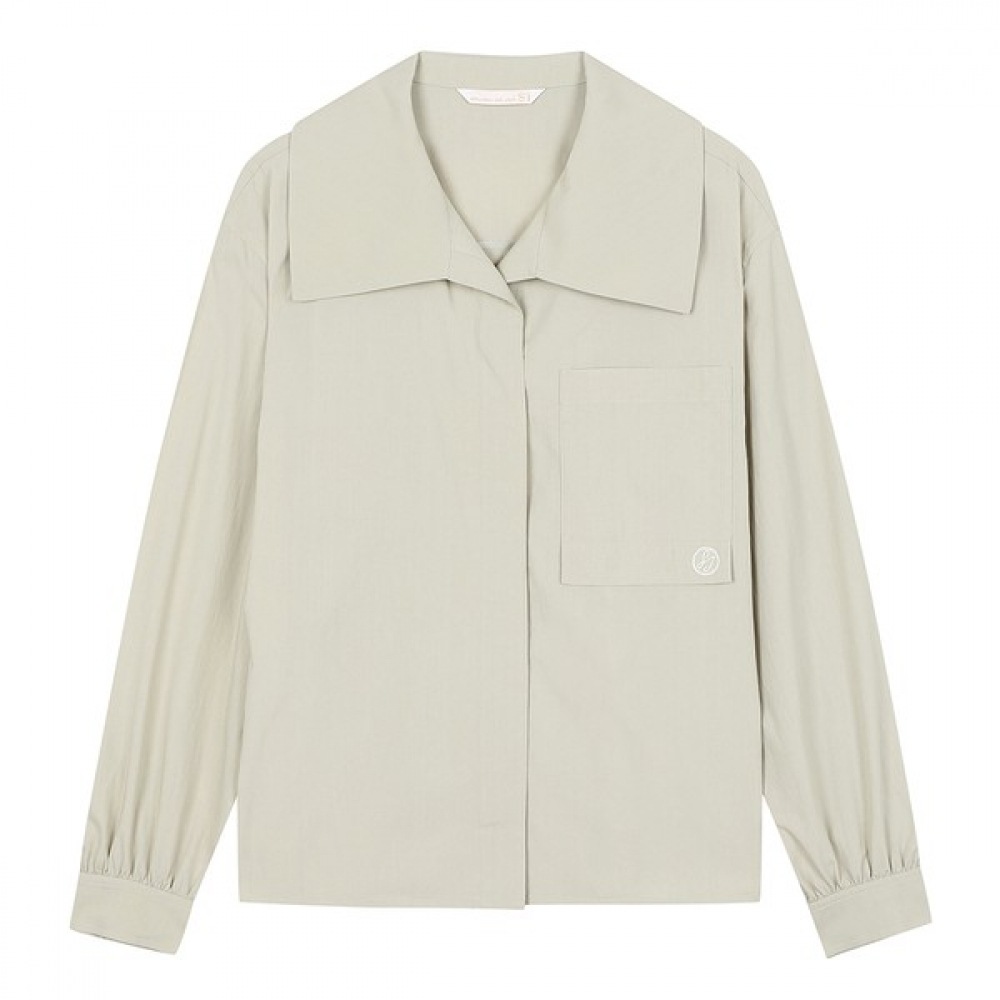 [C] シンボルポケットビッグカラーブラウス (SGBAD2421)