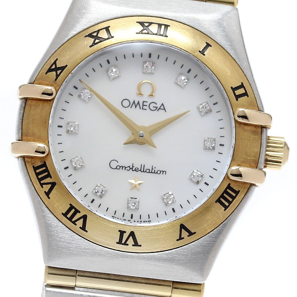 オメガ OMEGA 1262.75 コンステレーション 12Pダイヤ フルバー クォーツ レディース _958281【中古】