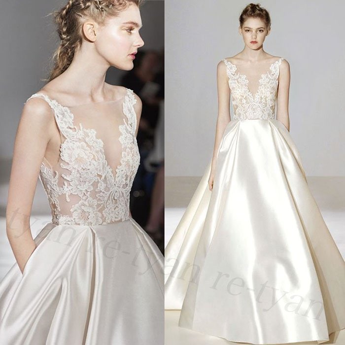 ウェディングドレス 二次会 結婚式 白ワンピース 花嫁 ロングドレス 旅行撮影ドレス プリンセスドレス 白 正規激安 21新作レース 超豪華なロングトレーン 海外挙式