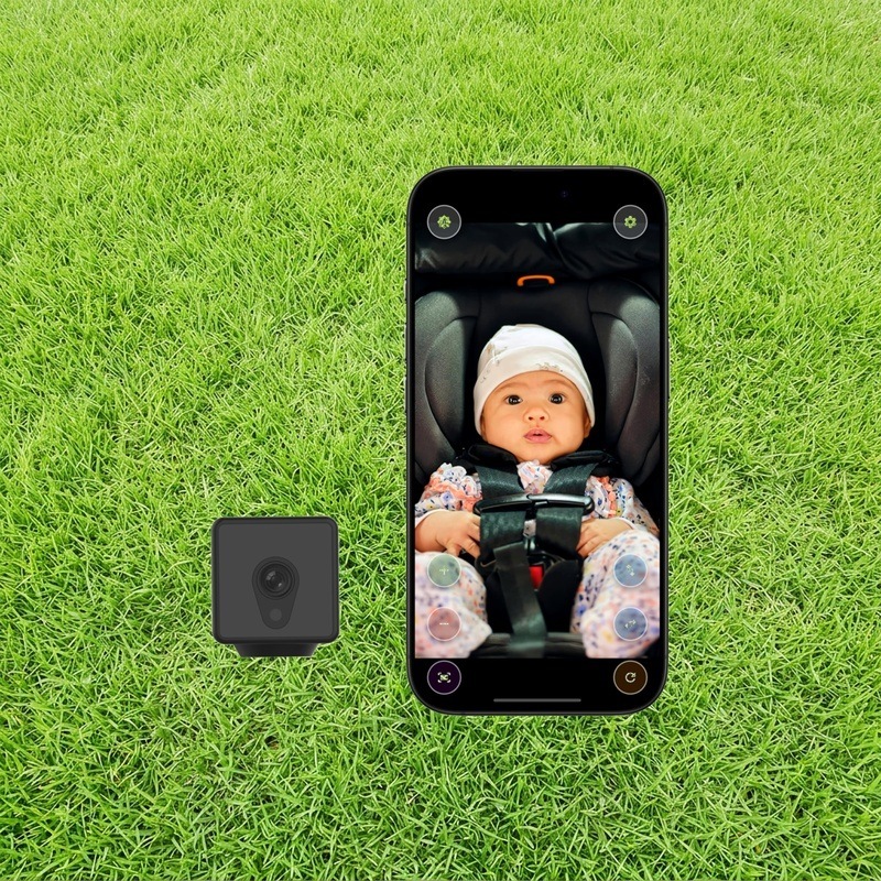ちゃいモニ2 車用チャイルドモニター 後部座席 赤ちゃん 見守りカメラ スマホ＋無料アプリ対応 音声通知 姿勢変化検知 ワイヤレス 5分簡単設置 夜間オート