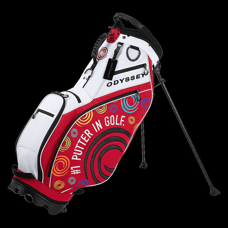 オデッセイ　ゴルフバッグ Odyssey Stand FW 25 JM ホワイト/レッド　5125145