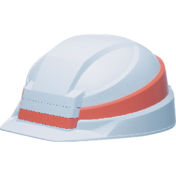 DICプラスチック 折りたたみヘルメット IZANO2 ホワイト/オレンジライン KPIZANO2AA21WOKP メーカー直送