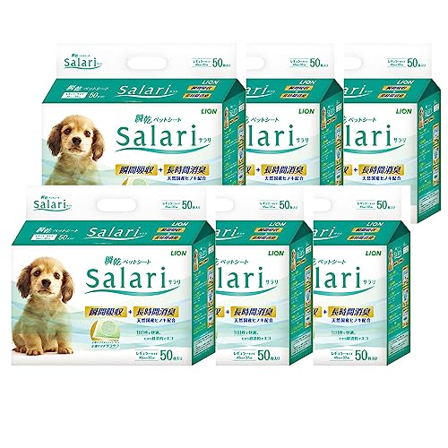 ライオン (LION) サラリ (Salari) 瞬乾ペットシート レギュラー 50枚入6個 (ケース販売)