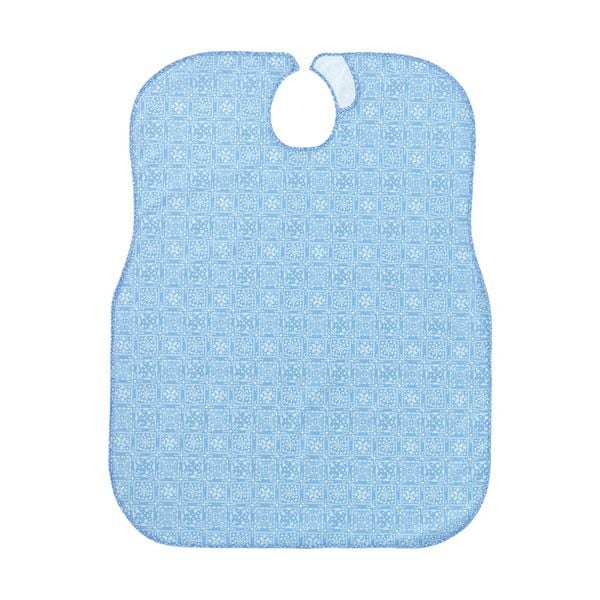 （まとめ）カワモト 食事用エプロン レギュラー ブルー 1枚 [x5セット]