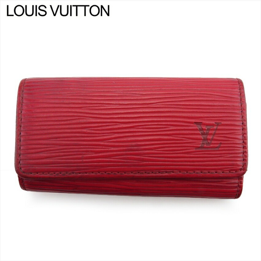 キーケース 4連キーケース エピ レディース メンズ ミュルティクレ4 レッド ゴールド 中古