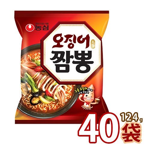 韓国ラーメン イカチャンポン 124g X40個(1BOX)　韓国食品 韓国食材 韓国料理 6,090円