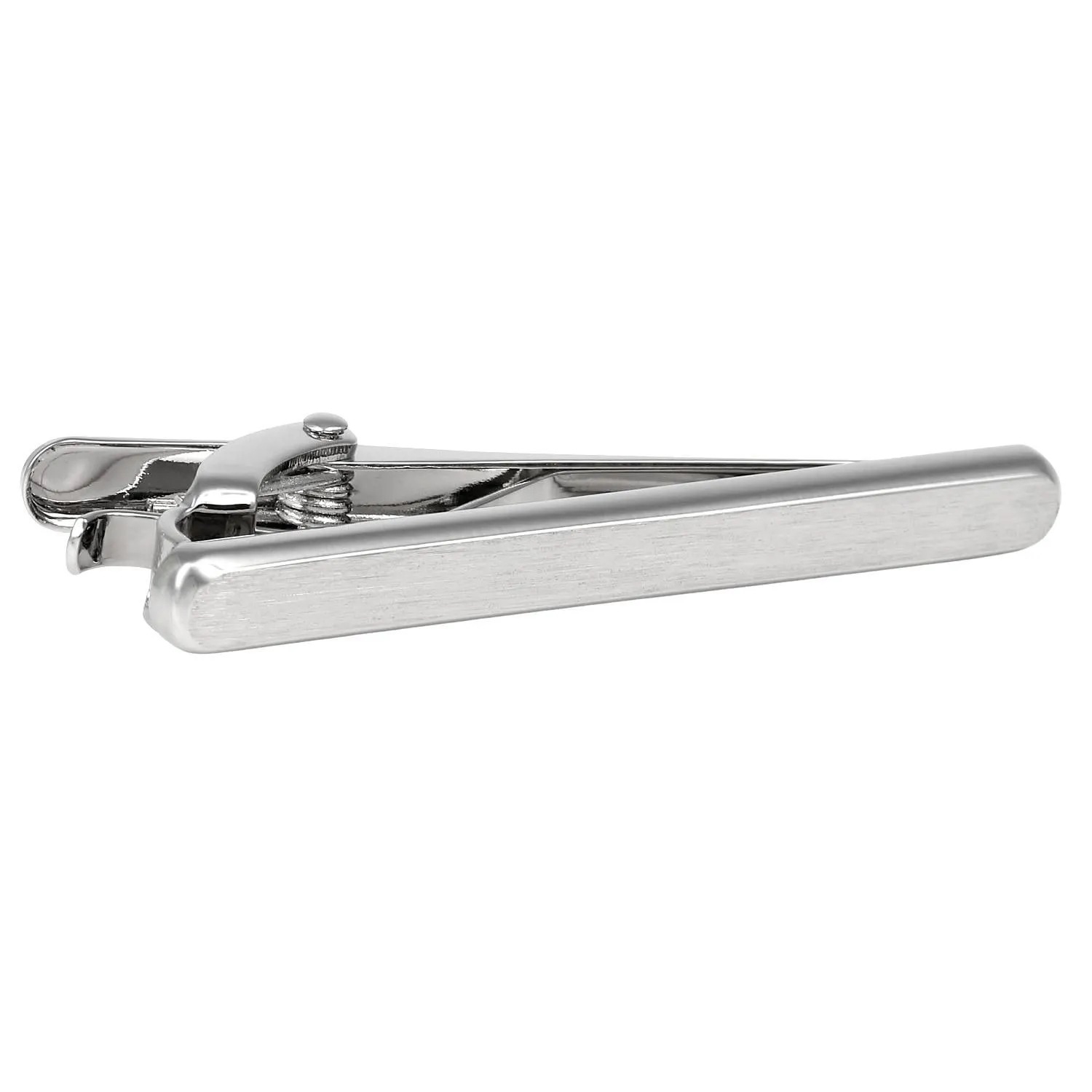 elizabeth parker エリザベスパーカー シルバー サテン フィニッシュ ネクタイピン タイバー