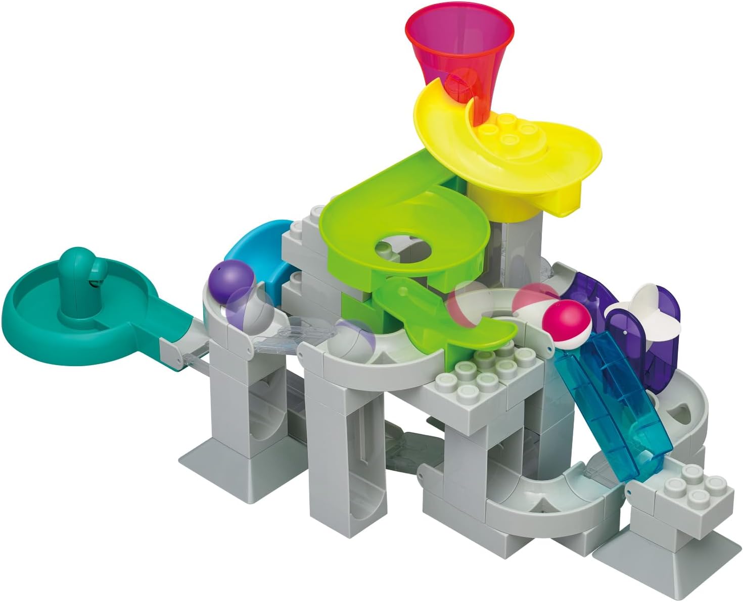 トイローヤル コロコロコースター FLEX+ スタンダート (ブロック遊び/コロコロ 遊び) 知育玩具 大きなパーツ おもちゃ ブロック (指先遊び/組み立て/手先遊び)