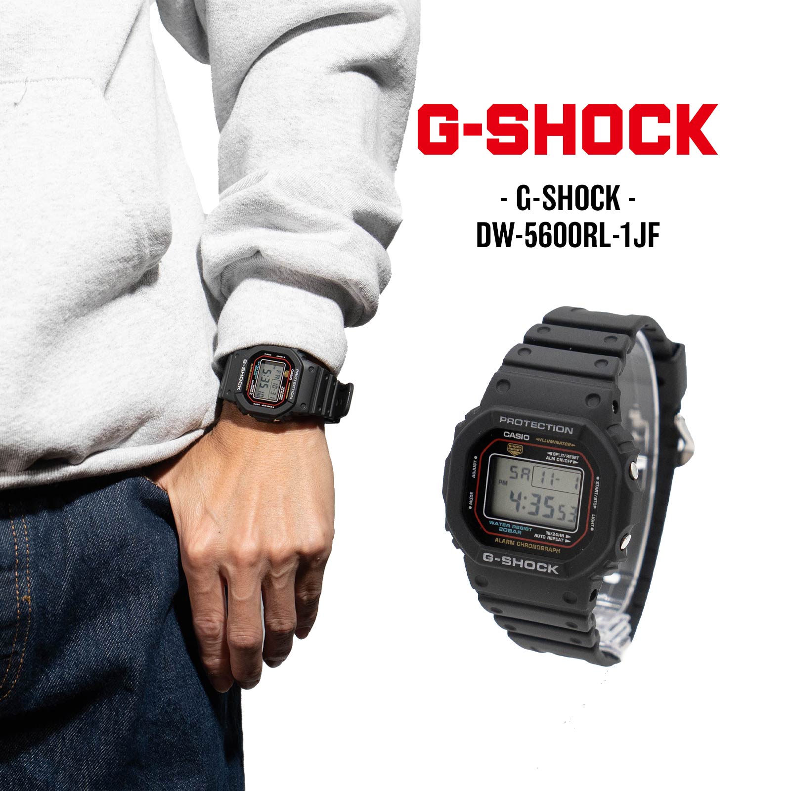 Gショック CASIO G-SHOCK DW-5600RL-1JF メンズ スピード SPEED ジーショック ルーラルライン クラシック ブラック ベージュ 腕時計