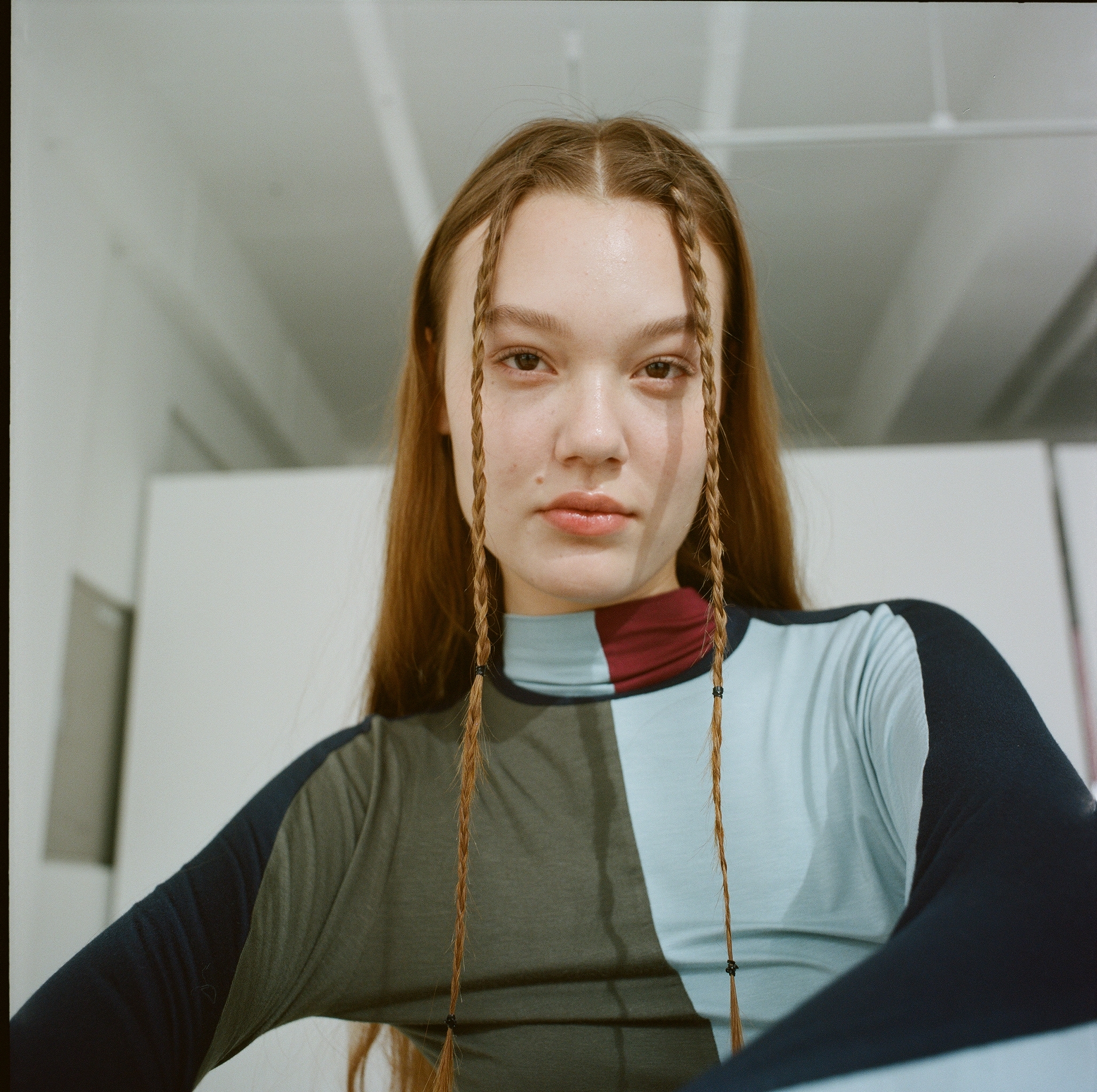 LISA half tutle neck (Sky-wine)