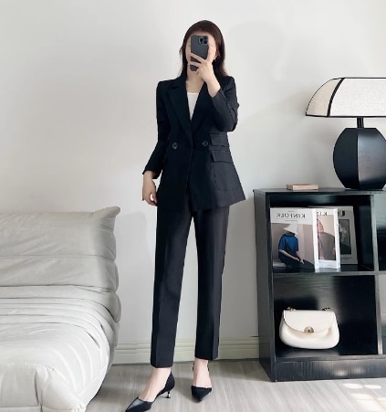 レディース トップス ジャケット パンツ スーツ 長袖 Vネック スリム きれいめ シンプル 上品 おしゃれ クール フォーマル かっちり 無地 春 秋 10代 20代 30代 40代 ティーン