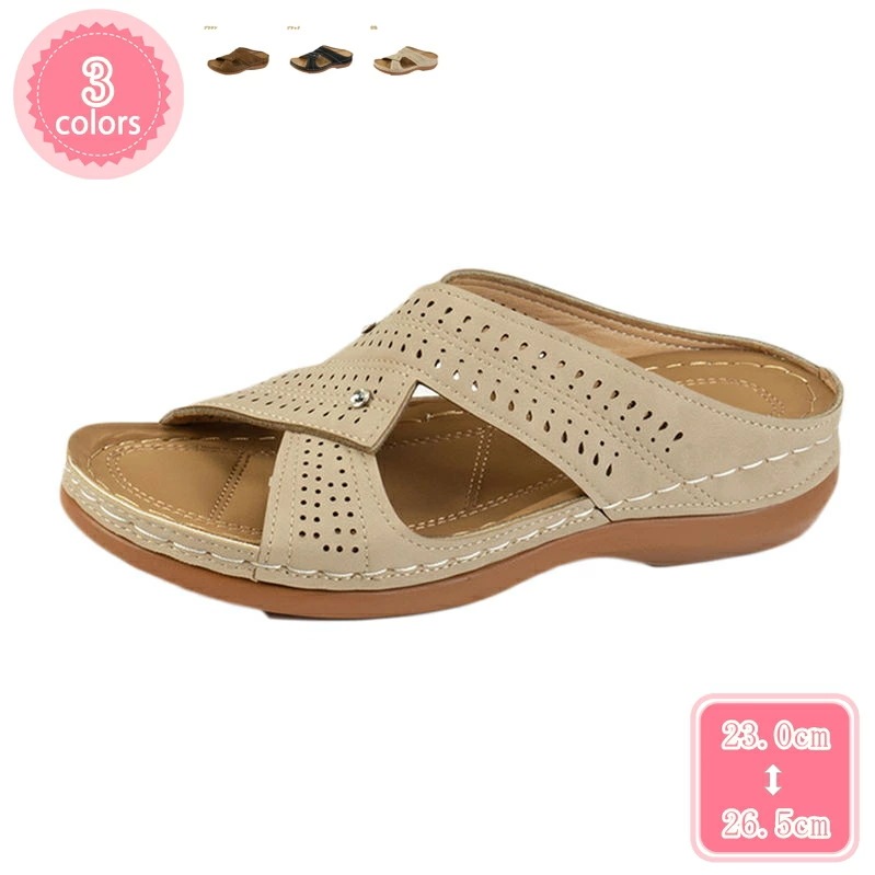 1000円OFFクーポン 通気性 サンダル レディース 歩きやすい つっかけ ウェッジソール サンダル 厚底 ミュール サンダル ヒール 歩きやすい 靴 レディース オープントゥ サンダル レディース
