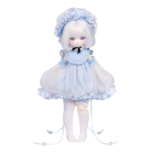 TinyFox 1/6 スケール 球体関節人形 女 オリリア 銀髪少女 海の月 クラゲ BJDドール 可動 フィギュア 身長22.5CM 仮装 プリンセス風 可愛い PVC＆ABS製