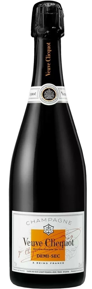 【正規品】【箱なし】【送料無料】ヴーヴクリコ ホワイトラベル ドゥミセック 750ml6本［スパークリング/甘口/シャンパーニュ］【北海道沖縄県東北四国九州地方は