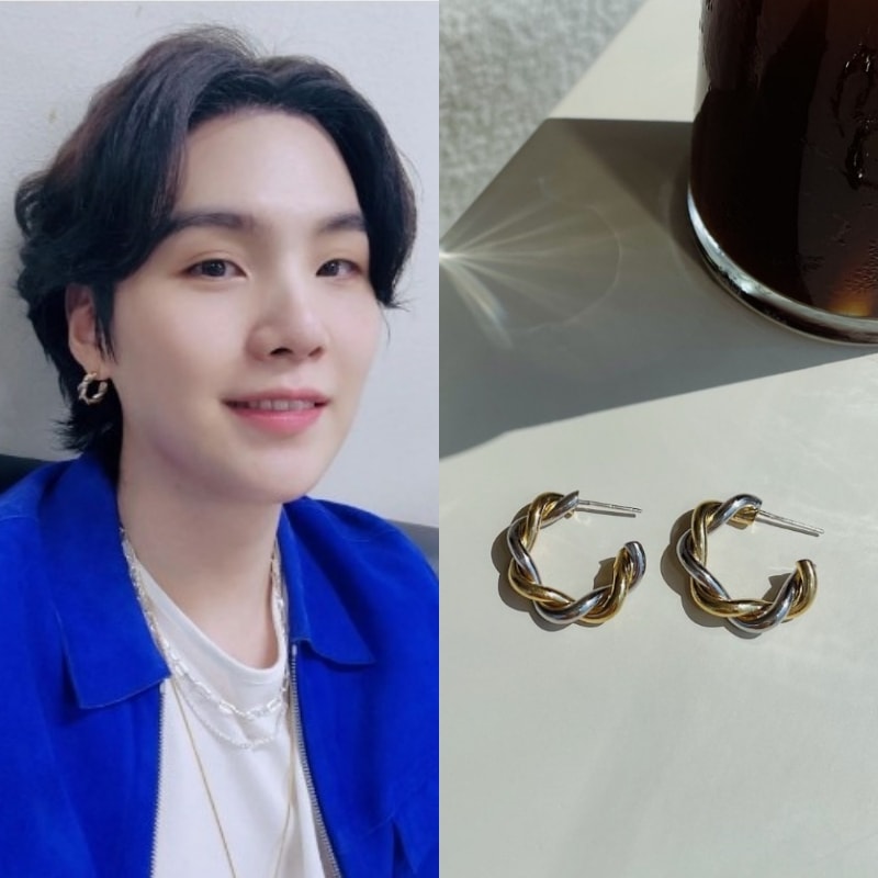 【justLoveR.】 Taylor Earrings ピアス [BTS SUGA着用] BTS ユンギ着用ピアス