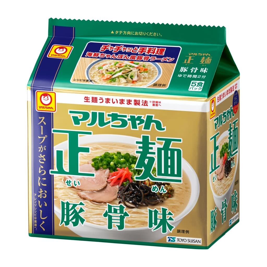 マルちゃん マルちゃん正麺 豚骨味 5食パック 89g×5食×6個