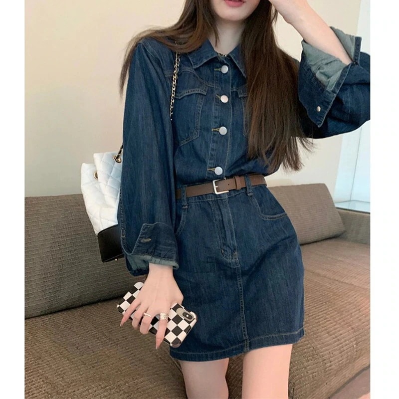 ワンピース 長袖ドレス 花柄ワンピース Vネック 女性 レディース 韓国ファッション 新作 5,525円