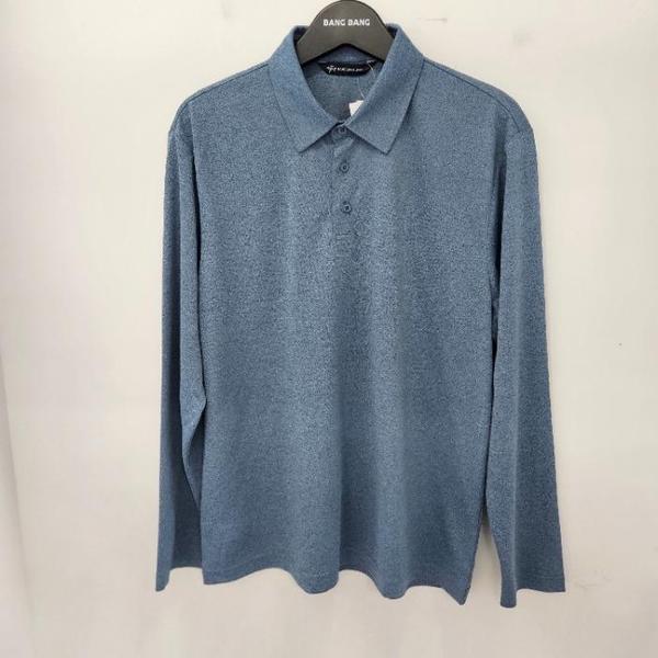 BANG BANG HC19 メンズ 春 涼しい クール ソリッド 長袖カラー Tシャツ NTM162 (S45269239)