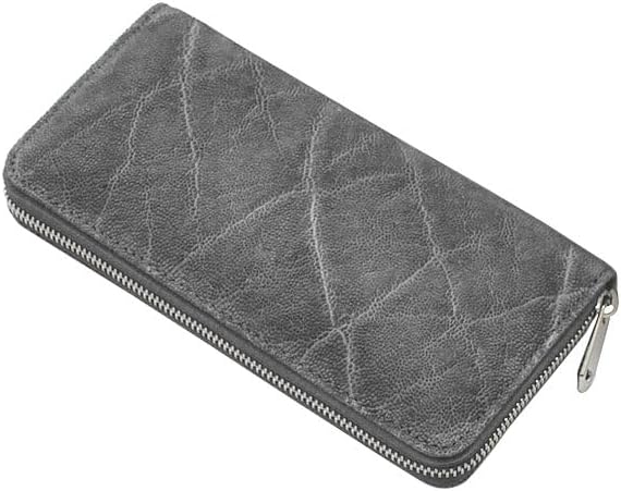 【新規OPEN】【期間限定】ZOO！本エレファント革！イタリアンレザー！日本製！男女兼用！ラウンドロングウォレット　ZLW-101　グレー