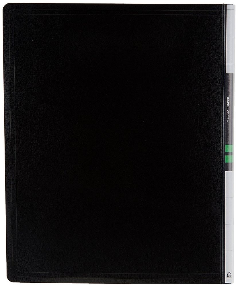 まとめ買い 特別セール品 コレクト 透明ポケット2ファイル 黒 優れた品質 A4L 30穴 x5 S-842-BK 2段
