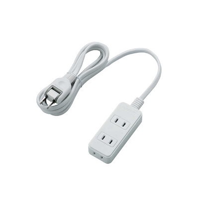 他サイト： エレコム　ELECOM　スイングプラグタップ 3個口 2m　T-TS02-2320WHの商品画像