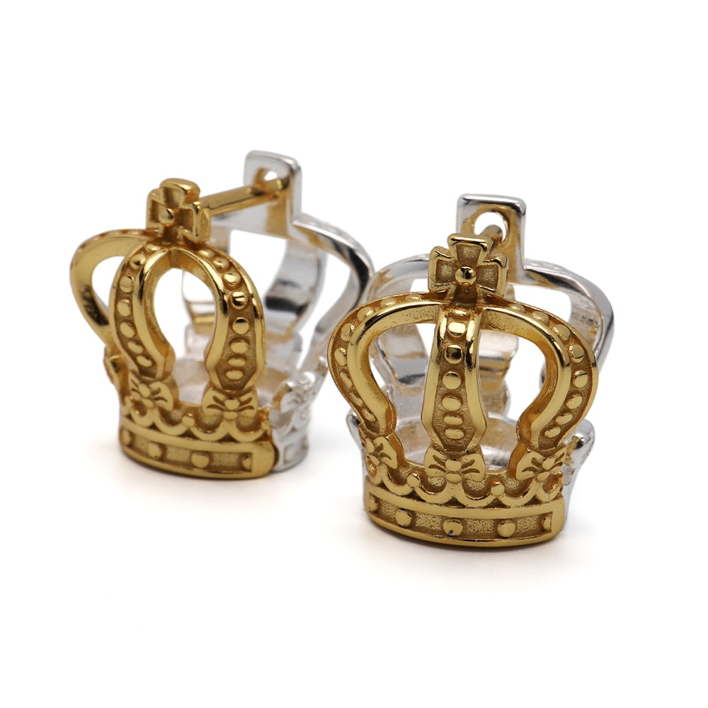 シルバー925 クラウンピアス [ce337]